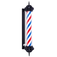 Mefeir 41" Barber Pole LED Light Rome Style,Hair Salon Barber Shop