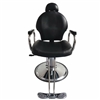 Barber Chair with Headrest Black