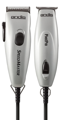 Andis Pivot Motor Combo Adjustable Clipper Trimmer (Silver)