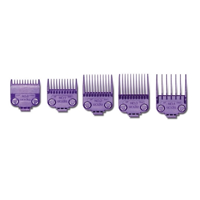 Andis Small Nano-Silver Magnetic Comb Set (5 Pack) Barber 
Clipper Guards #66345
