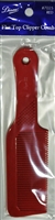 DIANE #7025  PLASTIC FLAT TOP 9-1/2" HAIR COMB  (RED)